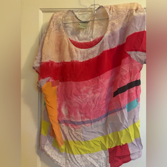 Anthropologie Tops - Helen Bullock Floral Silk Tee